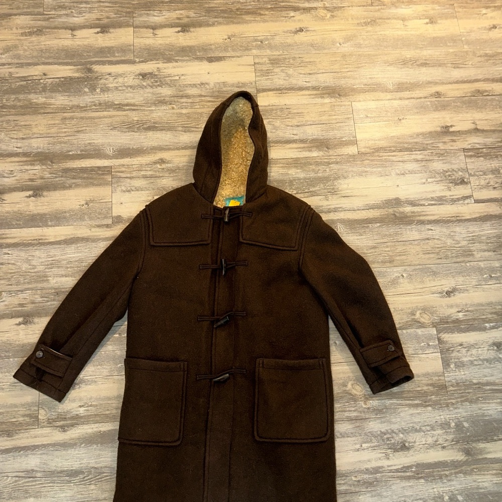 Harry Lambert x Zara Hooded Wool Coat - Brown - Picture 7 of 7